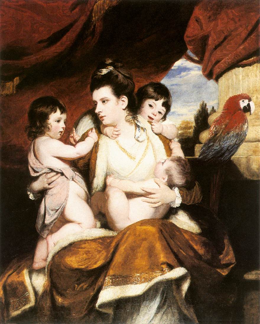 REYNOLDS, Sir Joshua Lady Cockburn and her Three Eldest Sons dy